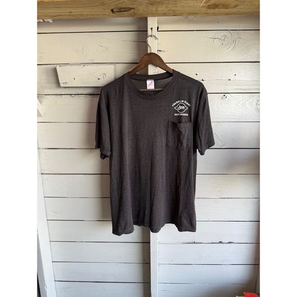 Jerzees Other - Vintage Jerzees Franklin Plant Safe Worker Pocket T-Shirt XL faded Made in USA